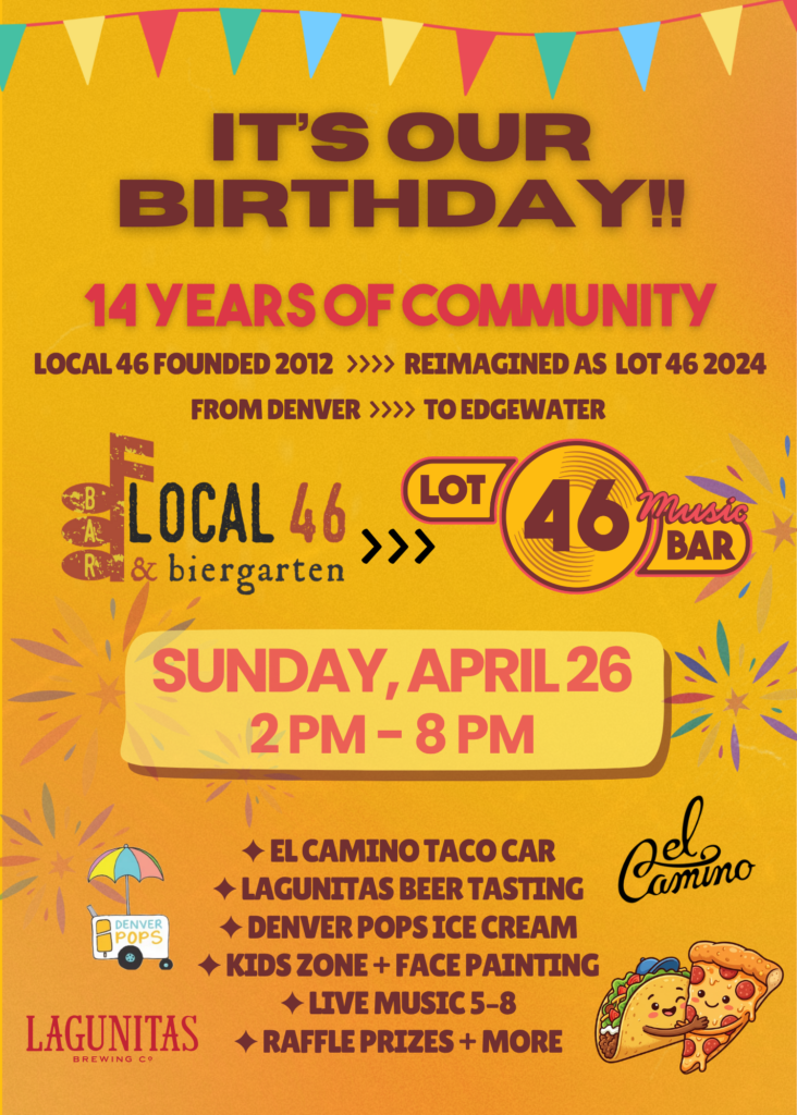Celebrate with Lot 46 This Sunday - Edgewater Echo