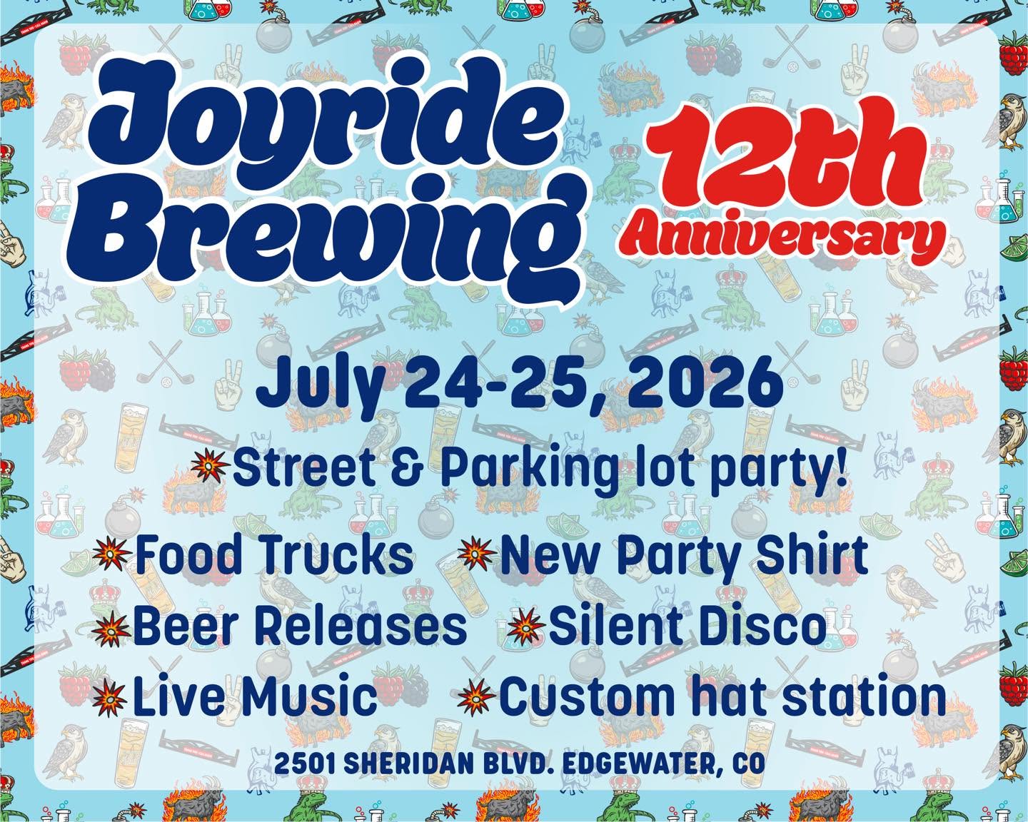 Joyride Brewing Company Toasts 12 Years with Epic Anniversary Block Party July 24-25 - Edgewater Echo