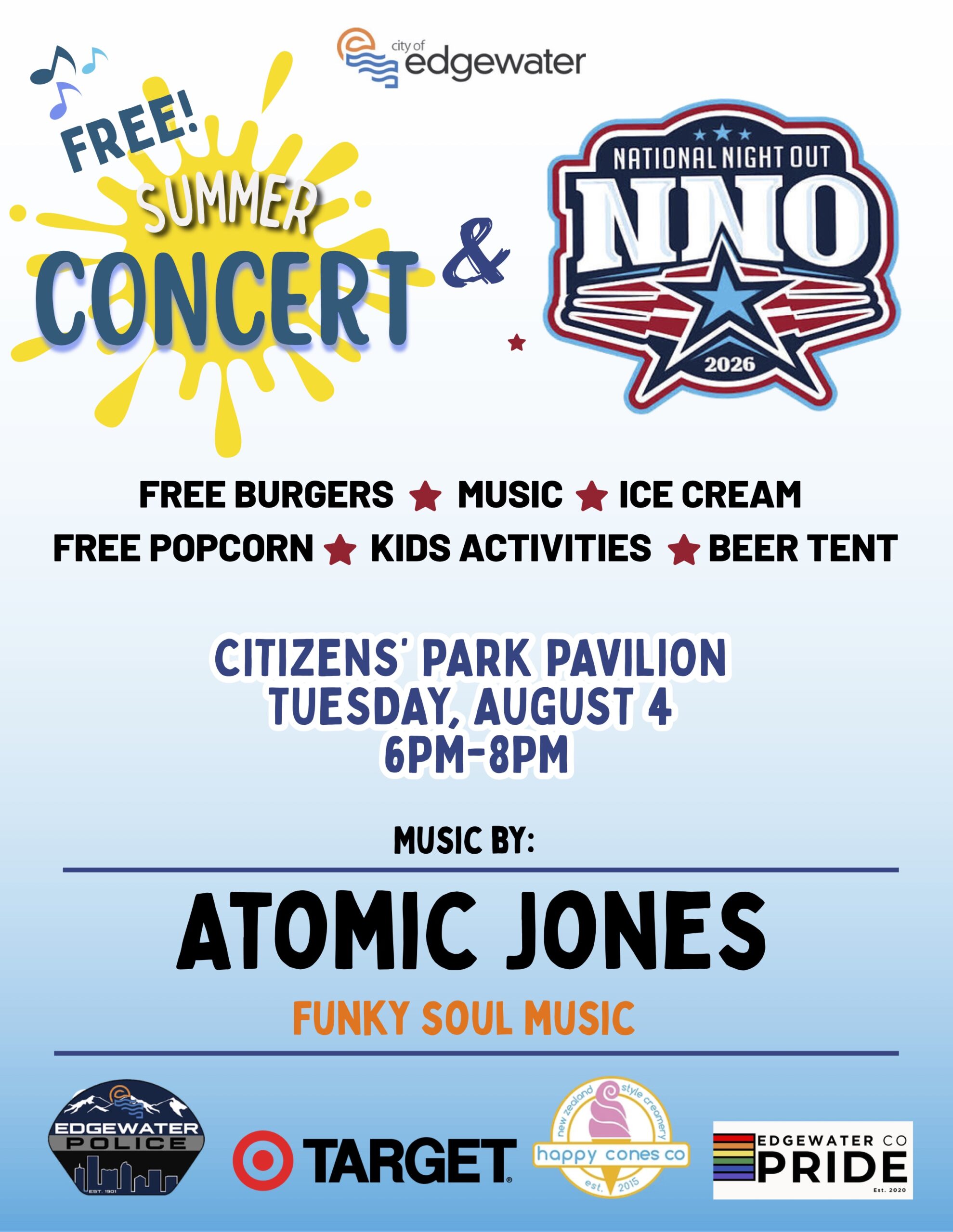 Concert in the Park this Tuesday: National Night Out - Edgewater Echo